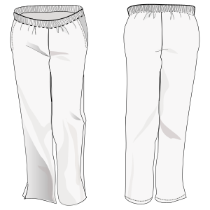 Moldes de confeccion para UNIFORMES Pantalones Pantalon 6849